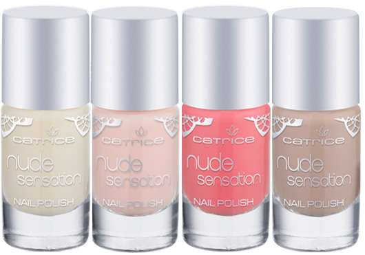 Catrice Nude Sensation Nail Polish (v.l.n.r.: #01 Nude Cream, #02 Soft Coral, #03 Coral Pink, #04 Nude Beige), Quelle: cosnova GmbH