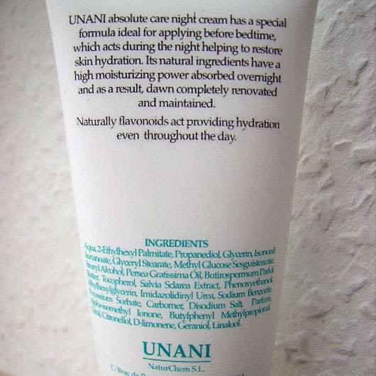 UNANI Absolute Care Night Cream