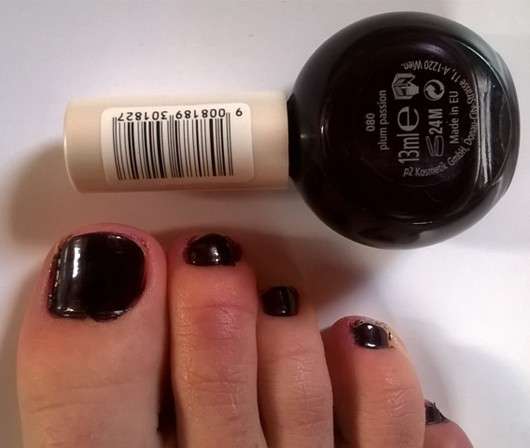 p2 all about berries elegant allure nail polish, Farbe: 080 plum passion (LE)