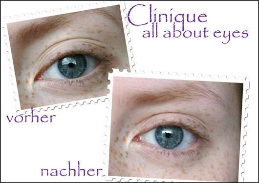 Ergebnis nach drei Wochen - Clinique all about eyes