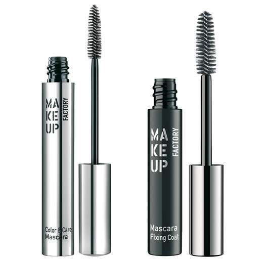 Make up Factory Color & Care Mascara (links) und Mascara Fixing Coat (rechts), Quelle: ICB, innovative cosmetic brands GmbH