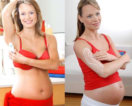 Schöne Haut in der Schwangerschaft, Bild 8 & 9, Quelle: Apotheker Walter Bouhon GmbH 