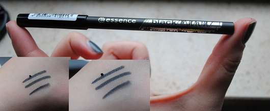 essence blackmania carbon black gloss eye pencil