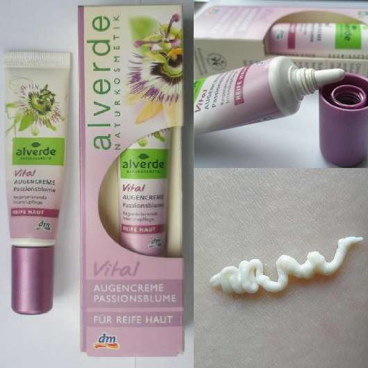 alverde Vital Augencreme Passionsblume für reife Haut