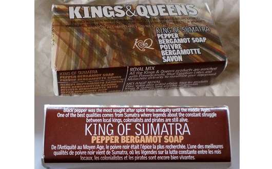 Kings & Queens „King of Sumatra“ Pepper Bergamot Soap