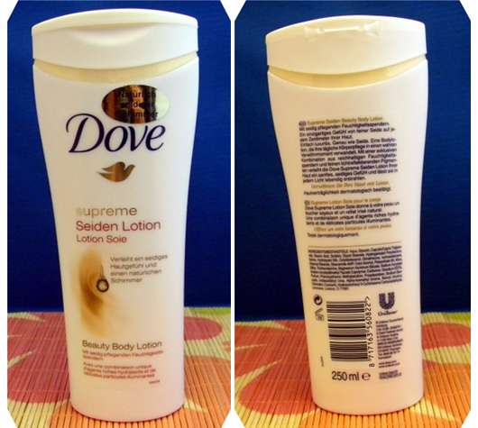 Dove Supreme Seiden Lotion (Beauty Body Lotion) für schöne Haut