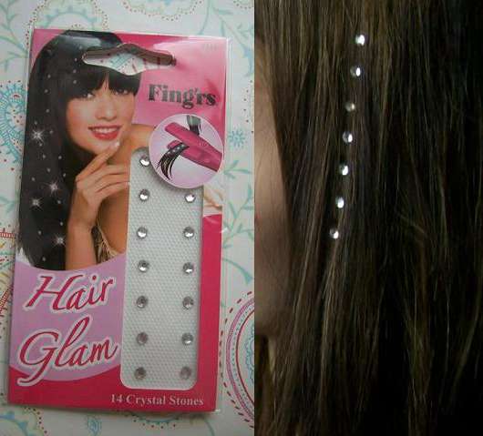 Fing’rs Hair Glam (14 Crystal Stones für die Haare) !!GLÄTTEISEN NÖTIG!!
