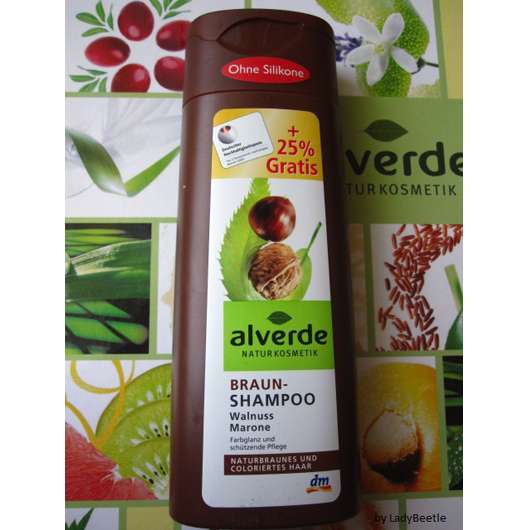 alverde Braun-Shampoo Walnuss Marone