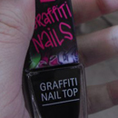 IsaDora Graffiti Nails Top Coat, Farbe: Black Tag