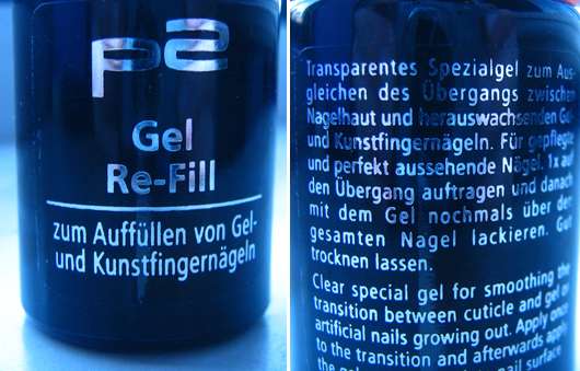 p2 gel re-fill (zum Auffüllen von Gel- und Kunstfingernägeln)