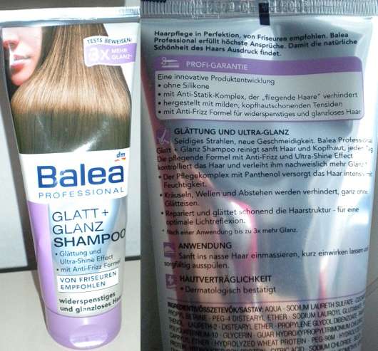 Test Shampoo Balea Professional Glatt Glanz Shampoo Fur Widerspenstiges Glanzloses Haar Testbericht Von Badkitty