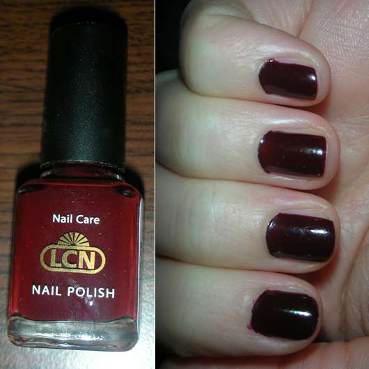 Test Nagellack Lcn Nail Polish Farbe Dunkelrot Testbericht Von Nini