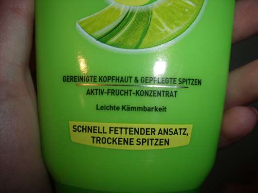 Test Spulung Garnier Fructis Kraftigende Creme Spulung Schnell Fettender Ansatz Trockene Spitzen Testbericht Von Misskaffeebohne