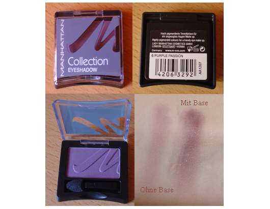 Manhattan Collection #2 Eyeshadow, Farbe: 6 Purple Passion