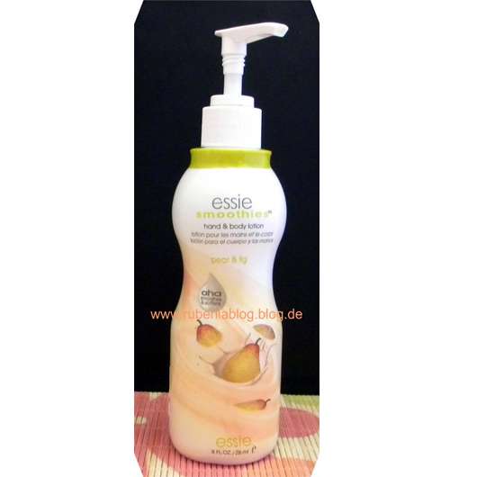 essie smoothies hand-& body lotion pear & fig