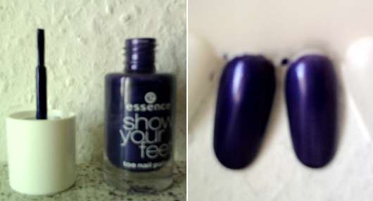 Produktbild zu essence show your feet toe nail polish – Farbe: 03 purple magic