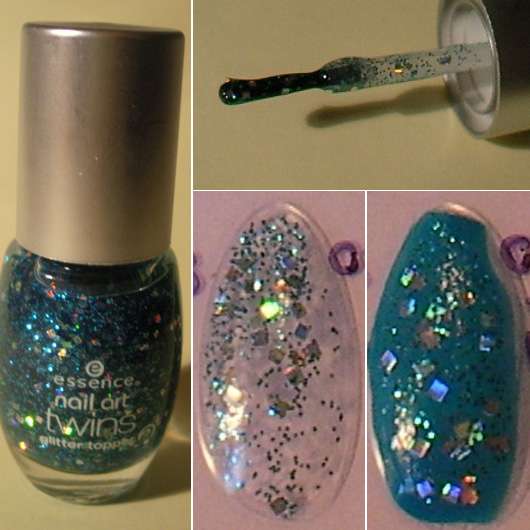 essence nail art twins glitter topper, Farbe: 03 clyde