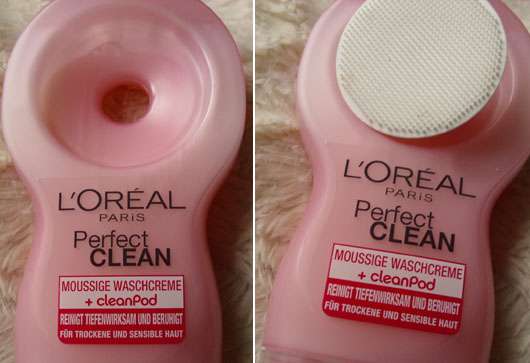 L’Oréal Paris Perfect Clean Moussige Waschcreme + cleanPod (für trockene & sensible Haut)