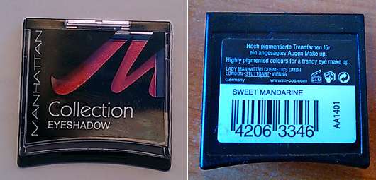 Manhattan Collection Eyeshadow, Farbe: Sweet Mandarine