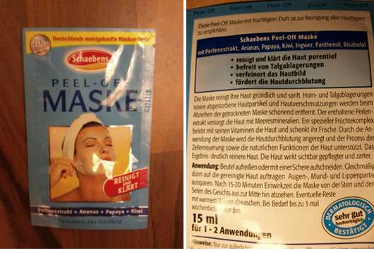 Schaebens Peel Off Maske