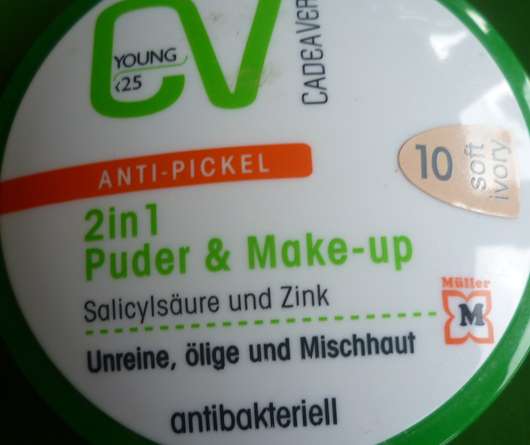 CadeaVera Young Anti-Pickel 2in1 Puder & Make-up, Nuance: 10 soft ivory