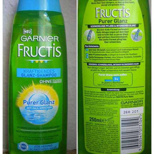 Garnier Fructis Kräftigendes Glanz-Shampoo „Purer Glanz“ 