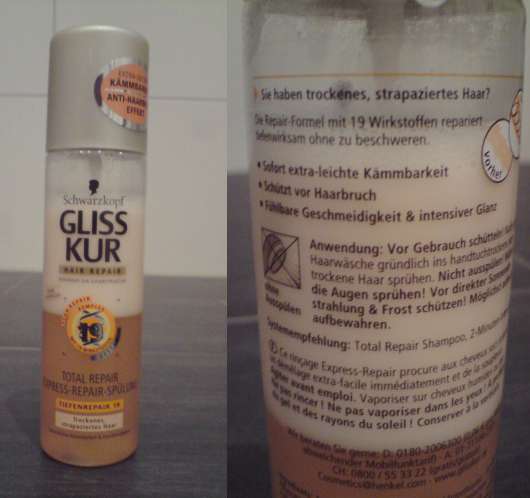 Schwarzkopf Gliss Kur Total Repair Express-Repair-Spülung