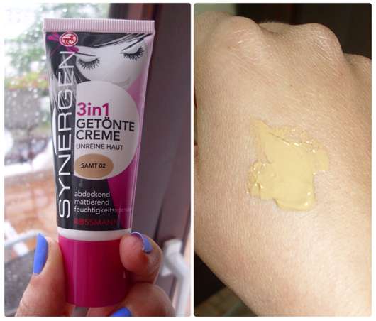 Synergen 3in1 Getönte Creme Unreine Haut, Farbe: Samt 02