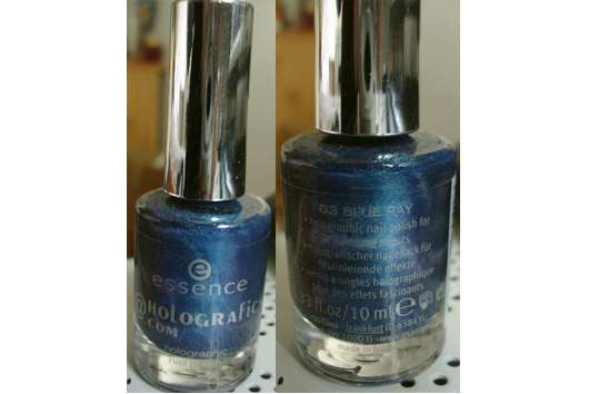 essence nail polish, Farbe: 03 blue ray („meet me@holographics.com“ LE)