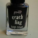 p2 crackling top coat, Farbe: 010 black explosion