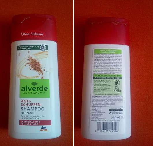 alverde Anti-Schuppen Shampoo „Heilerde“ für schuppiges und fettiges Haar