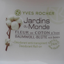 Yves Rocher Jardins du Monde „Baumwoll-Blüten aus Indien“ Deodorant Roll-On