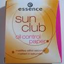 essence sun club oil control paper