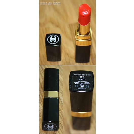 CHANEL rouge coco shine 63 Rebelle lipstick, new