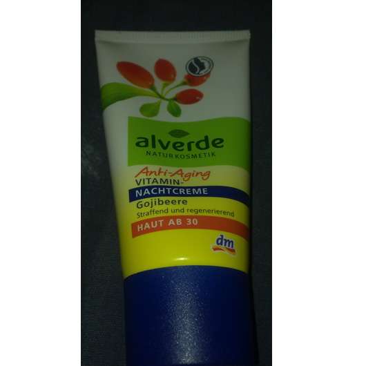 alverde Anti-Aging Vitamin-Nachtcreme Gojibeere (Haut ab 30)