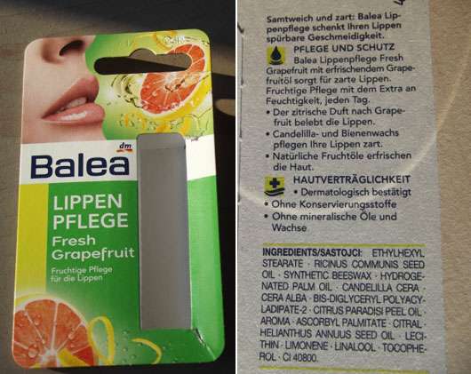 Produktbild zu Balea Lippenpflege Fresh Grapefruit