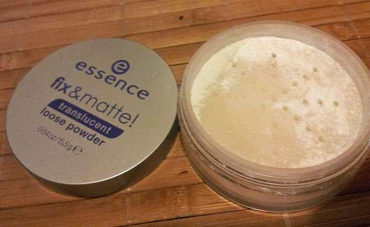 Test - Anti-Glanz Produkte - essence fix & matte! translucent loose