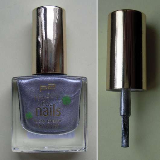 p2 happy new nails lucky charm nail polish, Farbe: 020 jolly silver (LE)