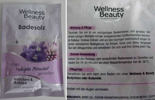 Wellness & Beauty Badesalz Veilchen & Rotklee