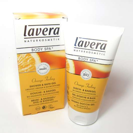 Produktbild zu lavera BODY SPA Orange Feeling Shower & Bath Gel