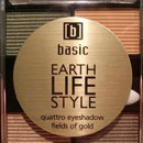 basic earth life style quattro eyeshadow fields of gold, Farbe: fields of gold (LE)