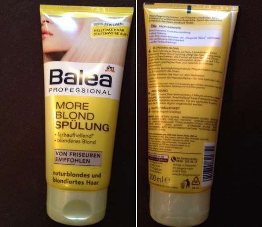 Test Spulung Balea Professional More Blond Spulung Testbericht Von Naddl89