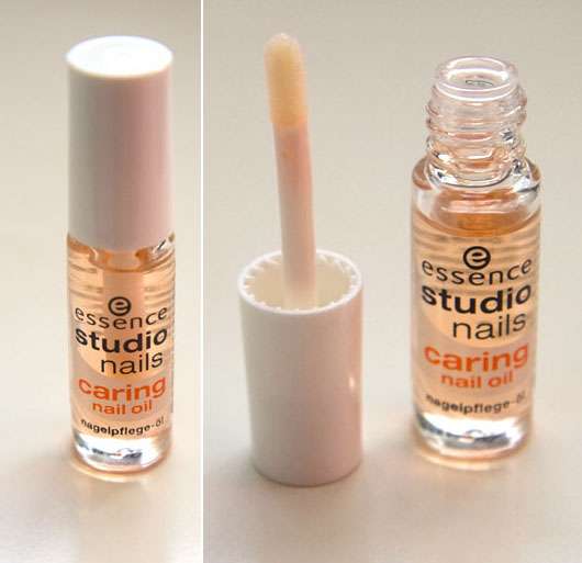 Test Nagelpflege essence studio nails caring nail oil Pinkmelon