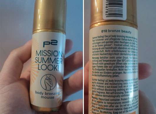 p2 mission summer look! body bronzing mousse (LE)