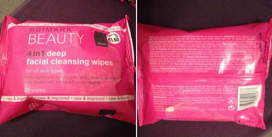 Primark Beauty 4in1 deep facial cleansing wipes for all skin types 