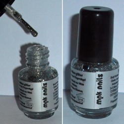 Produktbild zu MPK Nails Nail Polish Mini – Farbe: Silber Glitter