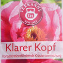 Teekanne „Klarer Kopf“ Konzentrationsfördernde Kräuterteemischung