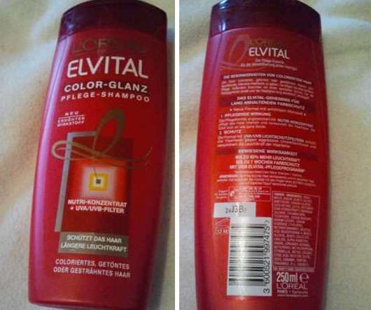 Test Shampoo L Oreal Paris Elvital Color Glanz Pflege Shampoo Testbericht Von Sasse091