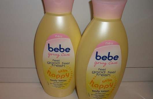 <strong>bebe® Young Care</strong> feel good feel fresh "bebe happy" body lotion