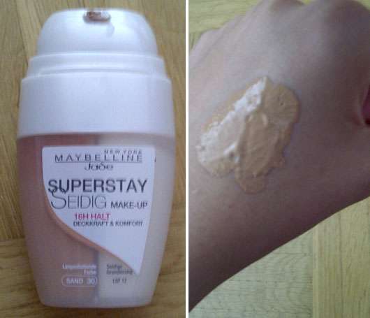 Maybelline Jade Superstay Seidig Make-up 16h Halt, Nuance 30 Sand
